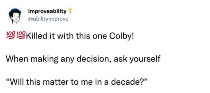 Will it matter in a decade?