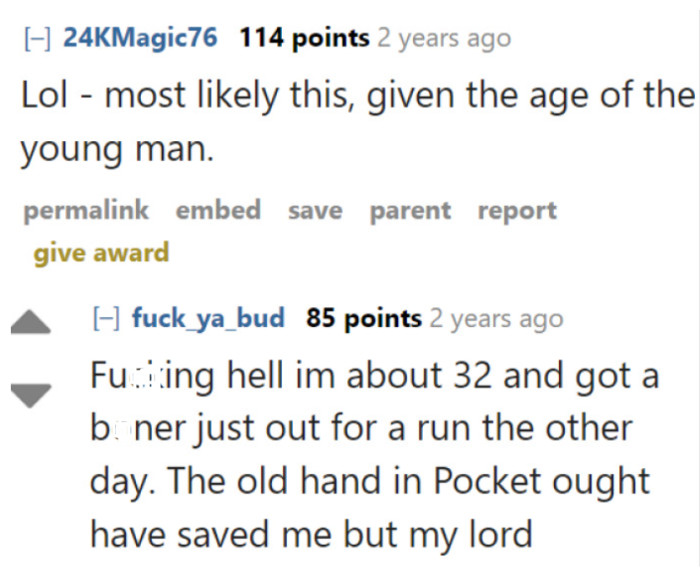 Maybe the guy needed to deal with his Jimmy first.