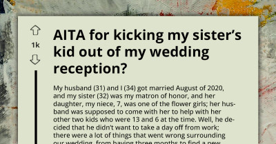 Bride Kicks Out Misbehaving Nephew at Wedding Reception, Faces Years-Long Family Rift