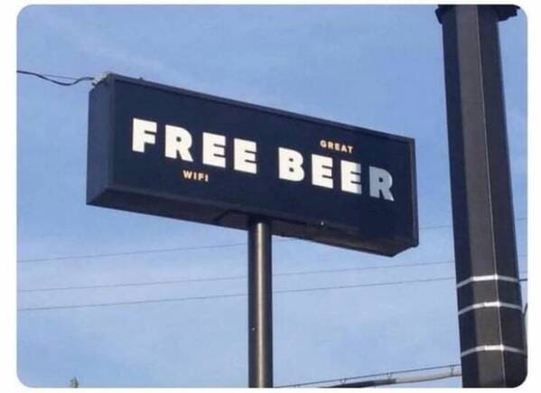 Free beer!