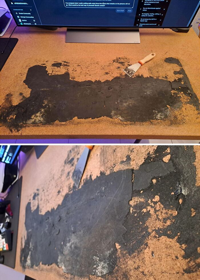 "Mouse Pad Fused Into My Desk"