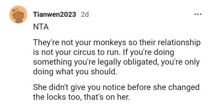 You are only doing what you should