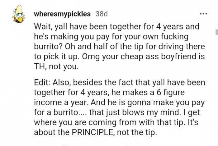 Y'all have been together for 4 years