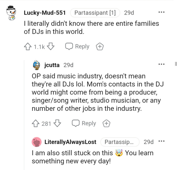 The entire family of DJs