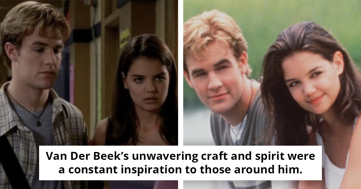 Katie Holmes honors the memory of her Dawson's Creek co-star James Van Der Beek with a touching tribute.