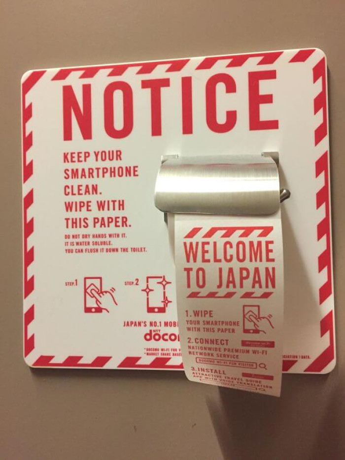 20. This smartphone wiper dispenser.