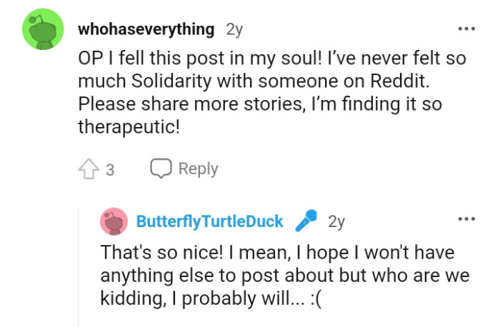 This Redditor is in solidarity with the OP