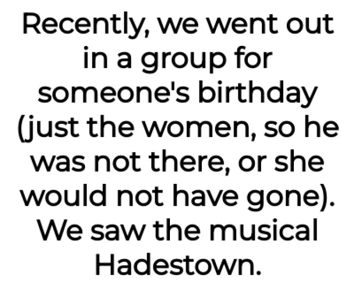 They went in a group for someone's birthday, excluding OP's MIL's husband