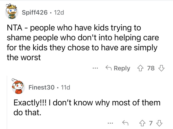 You can't shame someone into taking care of your kids.