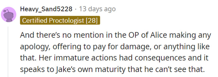 A lot of apologies are missing here!