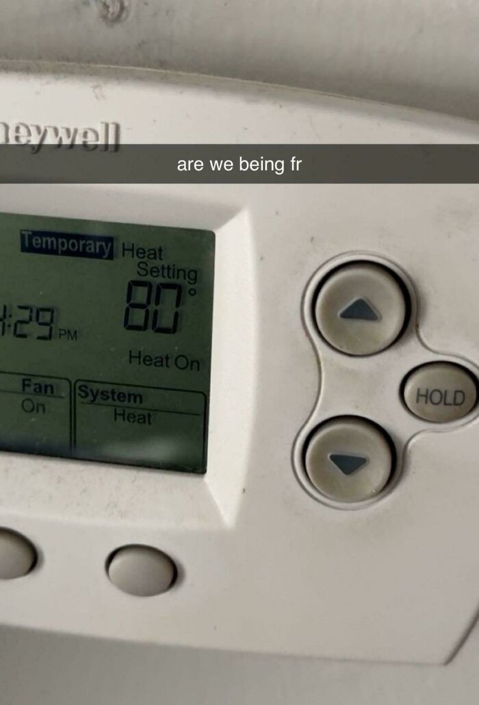 "My College Roommate Sets Our Thermostat To 80°F Every Single Night."