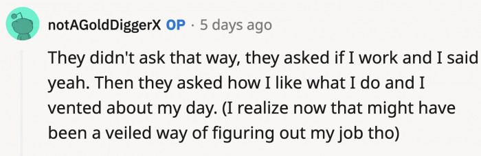 OP actually replied correctly based on how they phrased their questions.