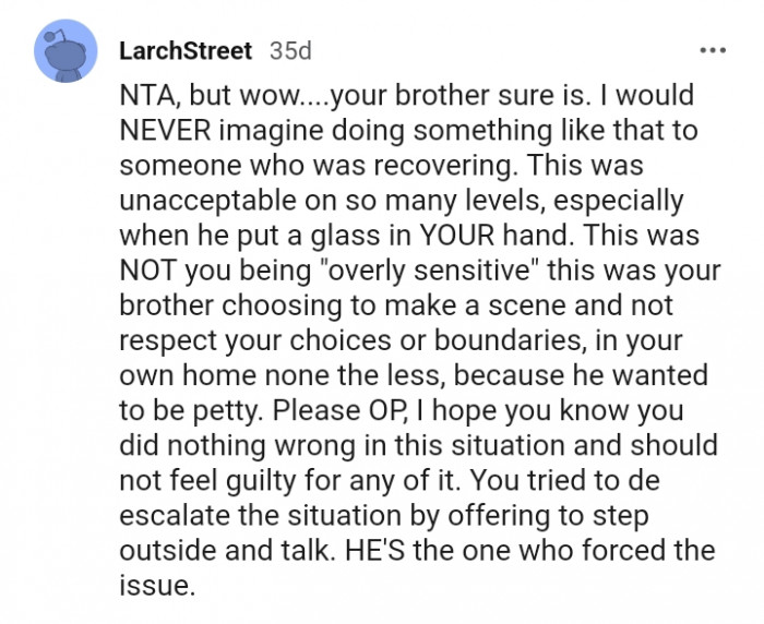 You did nothing wrong in this situation