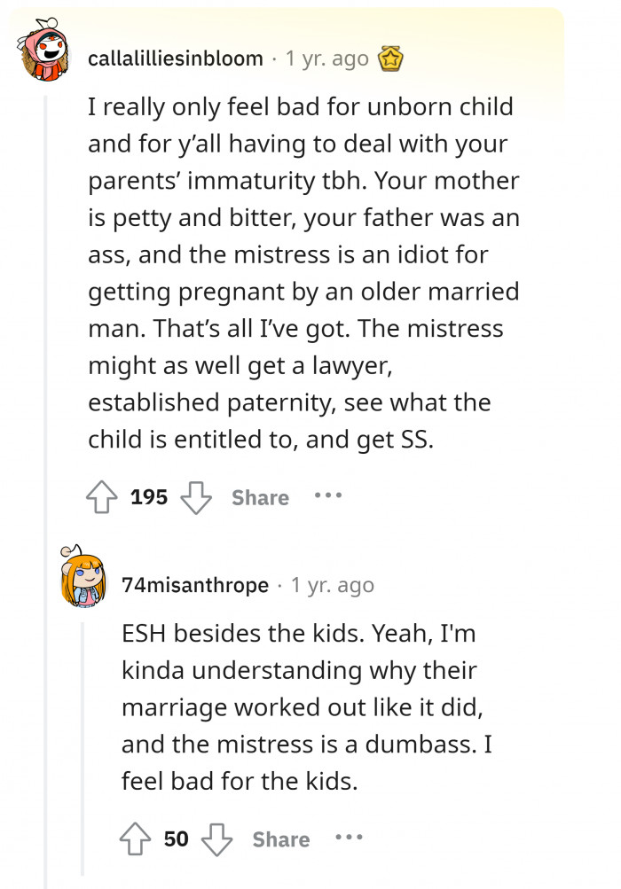 Feeling bad for the unborn child and for the family involved.