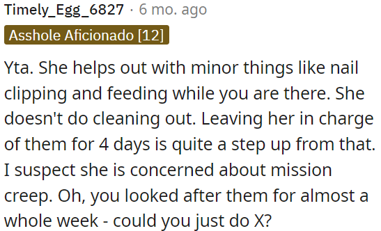 She might be worried about this becoming a bigger commitment.