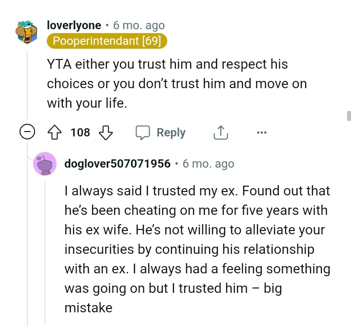 Either you trust him or not