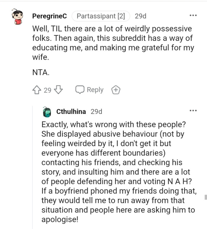 There are a lot of weirdly possessive people