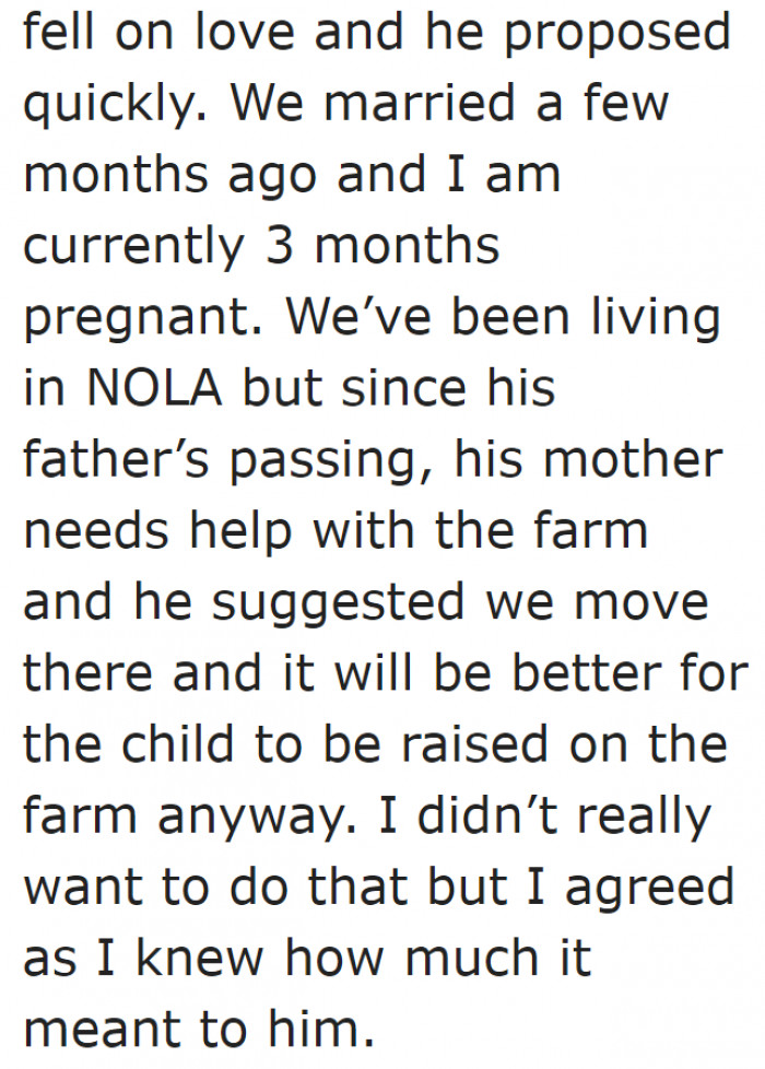 It was a whirlwind romance. Right now, she's pregnant.