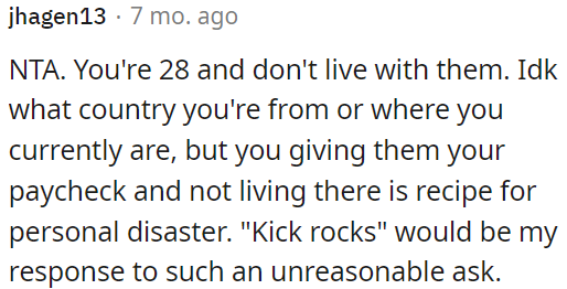 Their request is unreasonable, and OP should refuse.