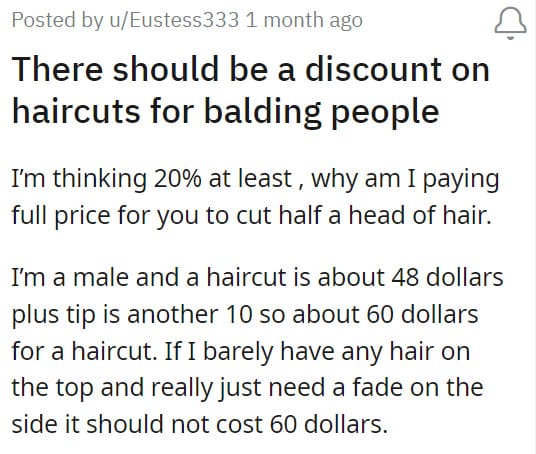 12. It's not our fault that we're bald