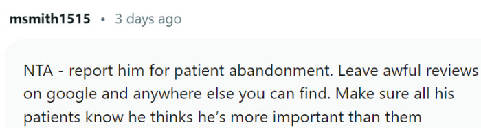 OP could leave awful reviews on Google and similar sites.