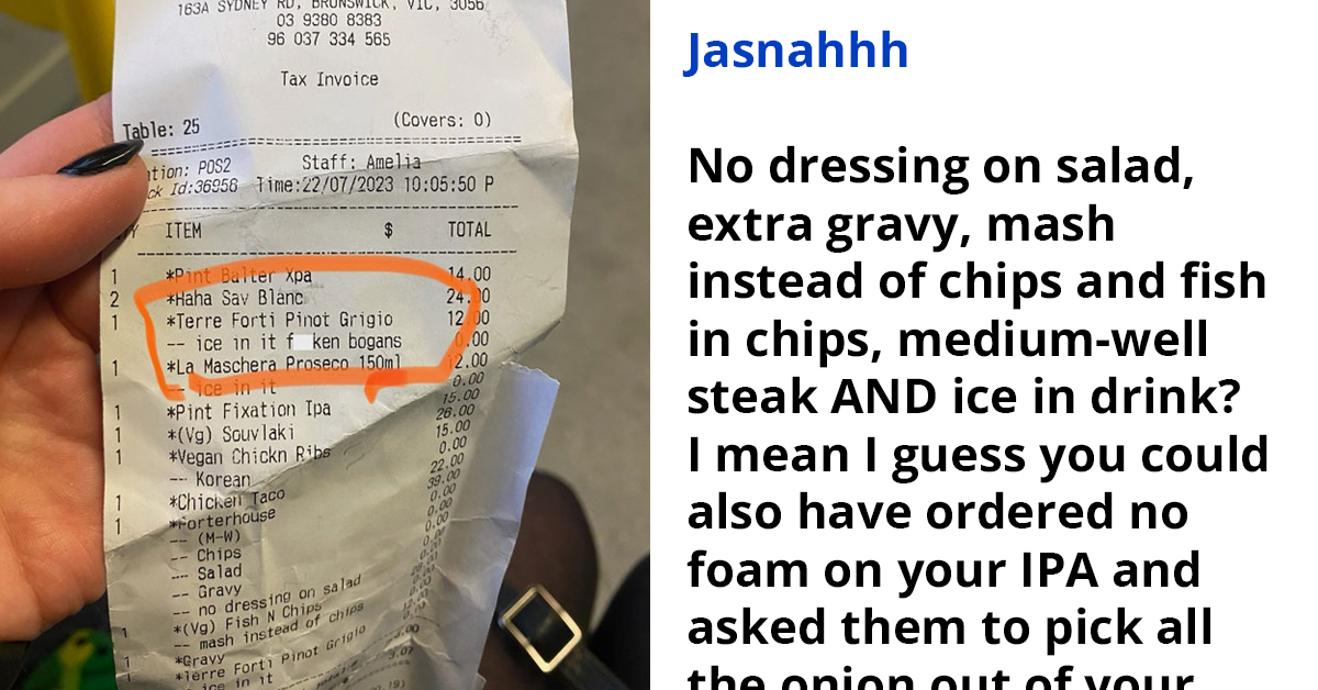 People Roar With Laughter At The Outrageous Message Found On This Receipt