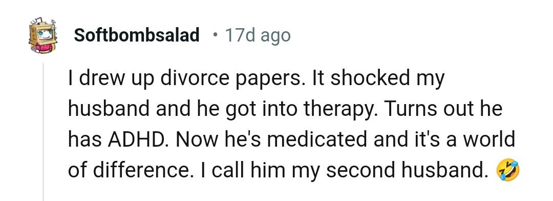 From a Redditor Who Drew Up the Divorce Papers
