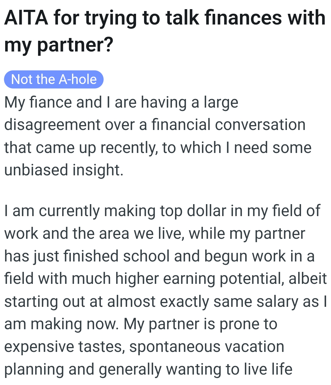 The OP kicks off his story and here it goes...