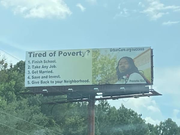 43. Whoever made this billboard can shove it up their a$$