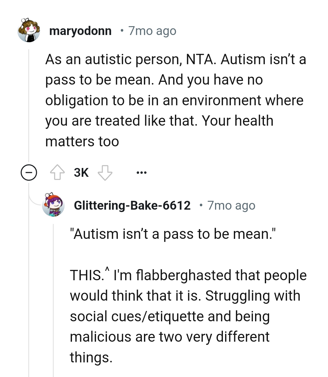 The OP's health matters too