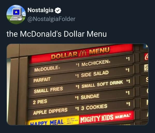 14. The Dollar Menu