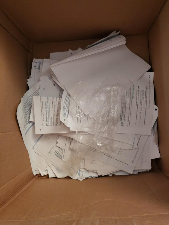 18. “My 1200-page loose-leaf book arrived a little more loose than I was expecting.”