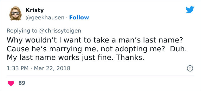 17. Marrying, Not Adopting