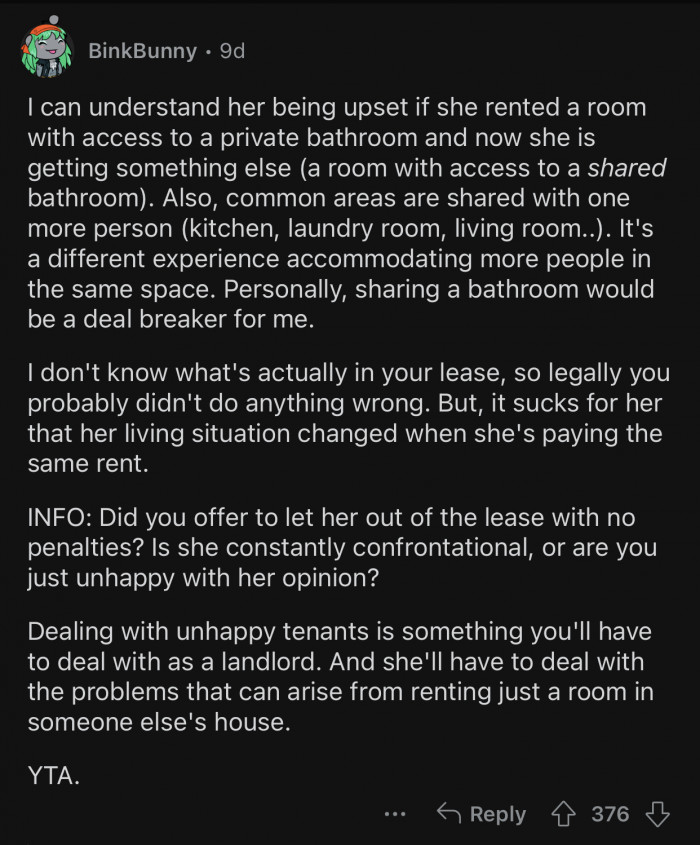 Dealing with unhappy tenants is part of being a landlord.