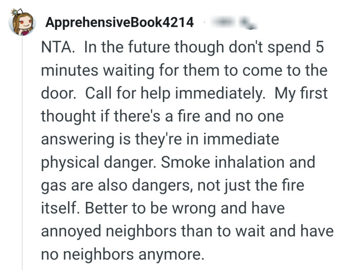 Smoke inhalation is dangerous