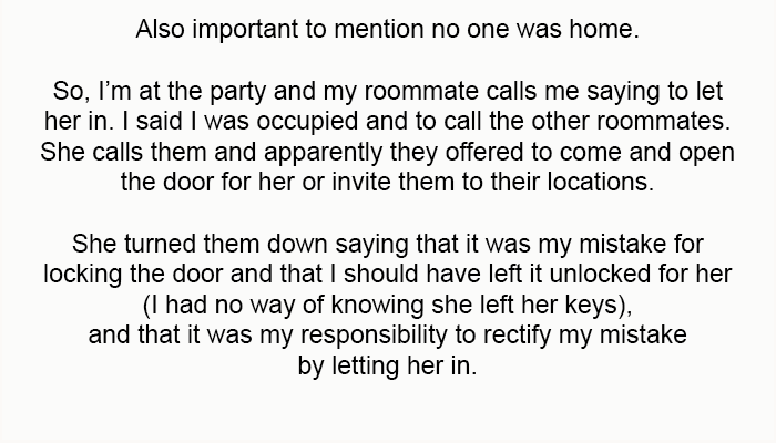 Also important to mention no one was home