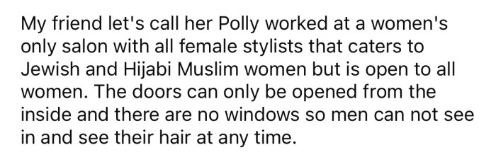 She explained that her friend, 