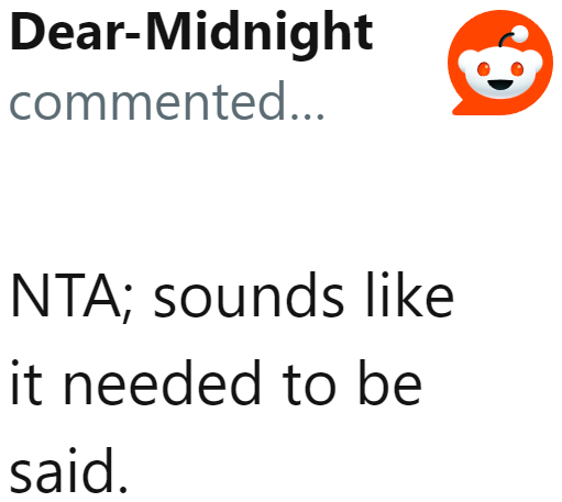 The OP just had to say it, especially since the topic came up.