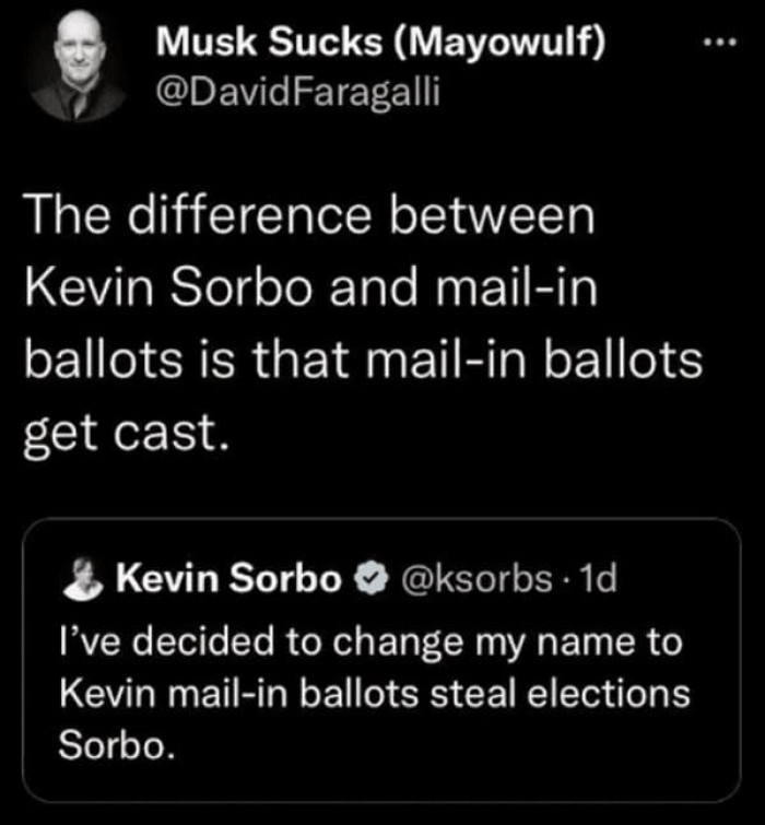 25. Mail in ballots get casts