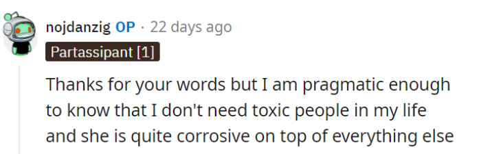 Recognizing toxicity is a valuable skill.