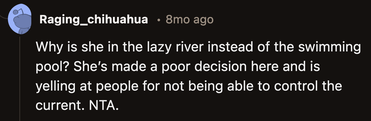 As hard as she tried, she couldn't blame other people for her faulty decision-making.