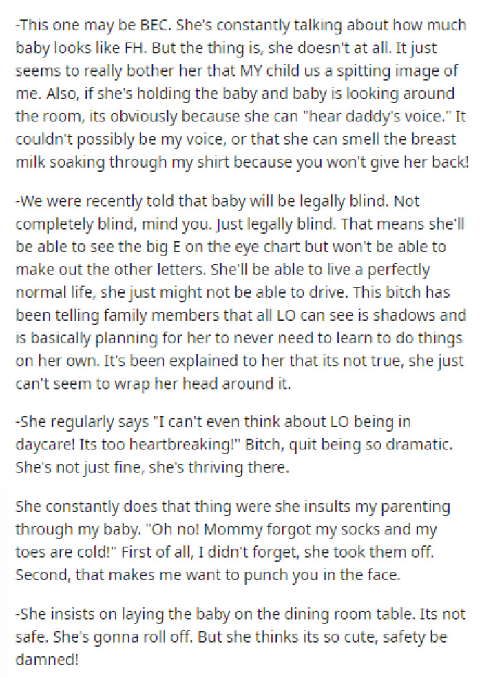 She continues with so many reasons that we can't help but understand where she's coming from.