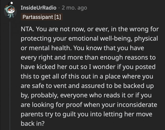 OP could be seeking both even if she is aware of her rights