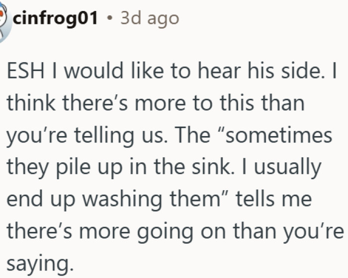 Both sides are wrong and the OP knows it