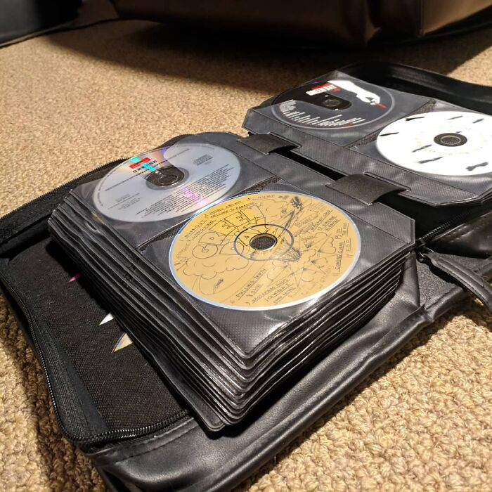 3. Everyone had a CD case in their car back in the 2000s. Half of it was burned