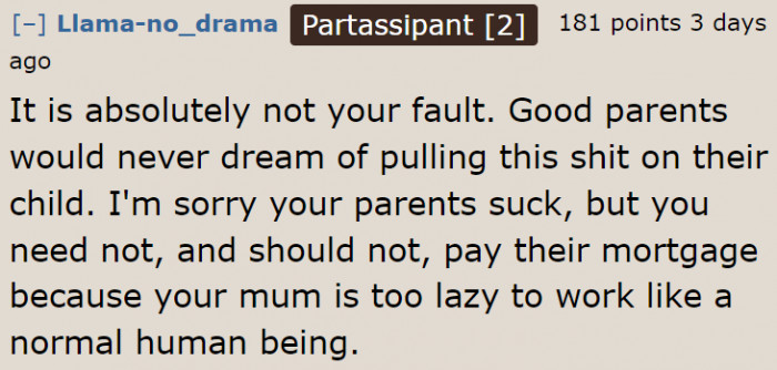 The OP's Parents Are Bad Parents