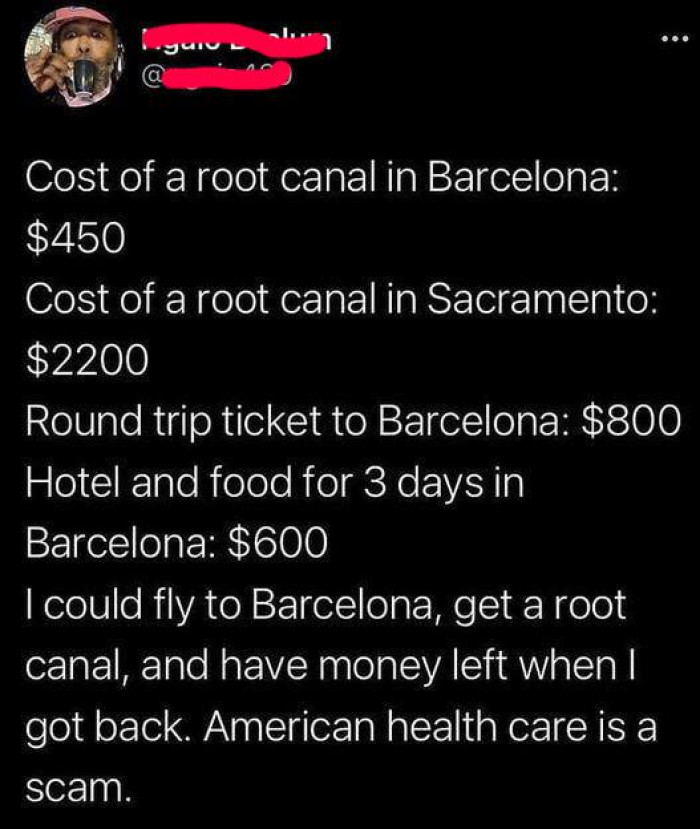 Here's the original tweet that people are talking about and referencing as he breaks down the potential cost of all these things.