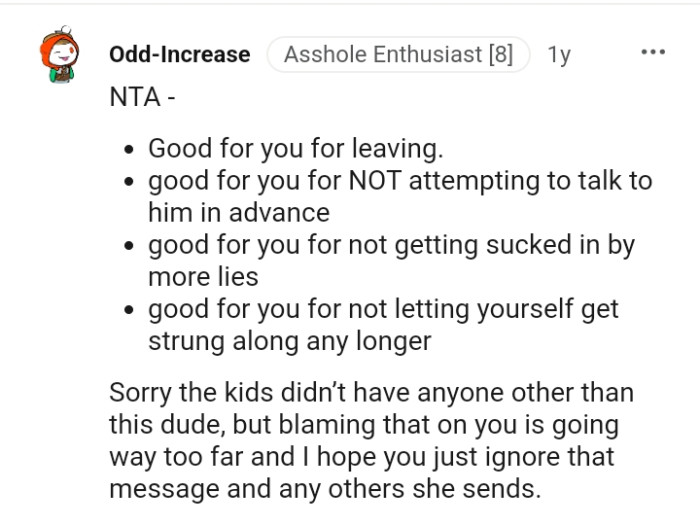 The kids didn't have anyone other than this dude