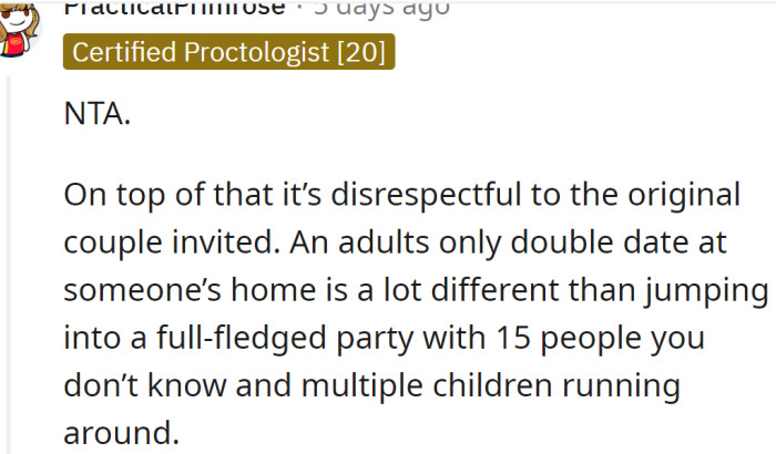 It’s so disrespectful to the first couple invited and the OP