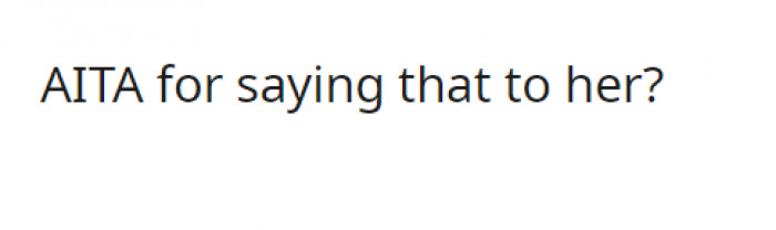 The ultimate question arises. Asshole or not?